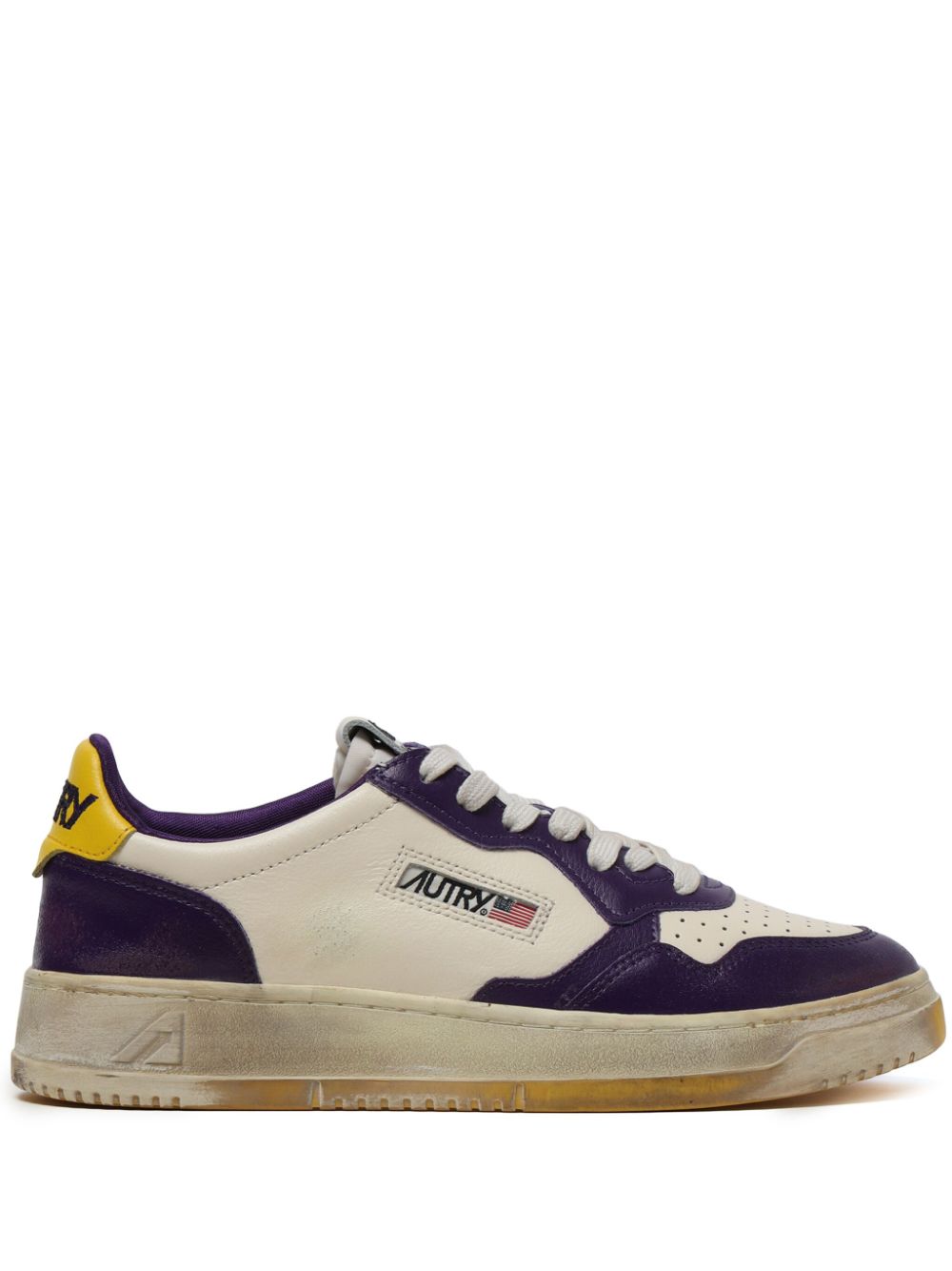 Autry Medalist Super Vintage distressed sneakers - Purple von Autry