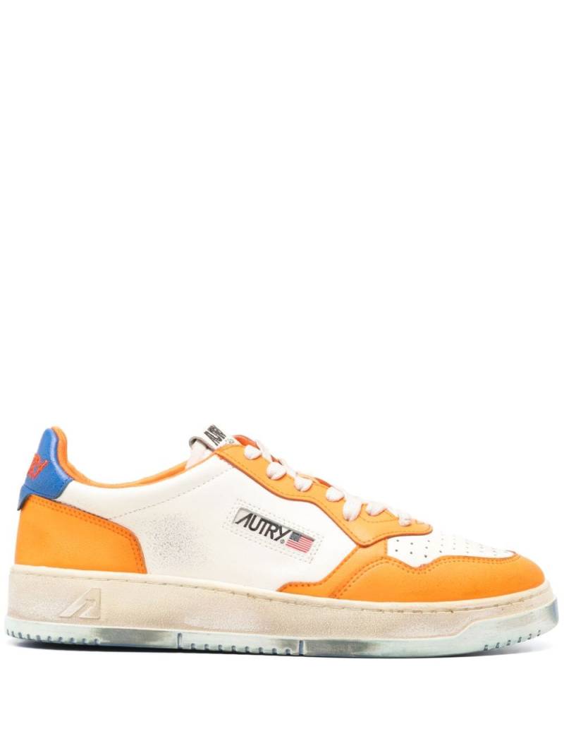 Autry Medalist Super Vintage leather sneakers - Orange von Autry