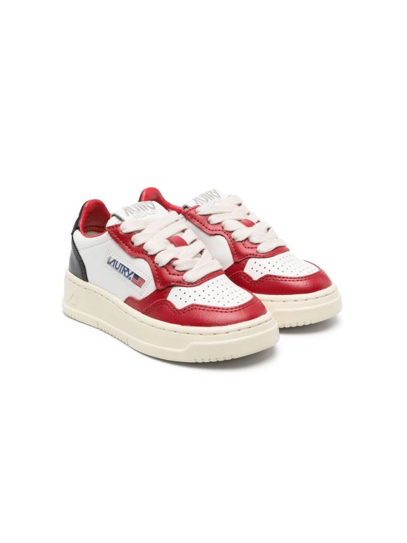 Autry Kids Medalist low-top leather sneakers - White von Autry Kids