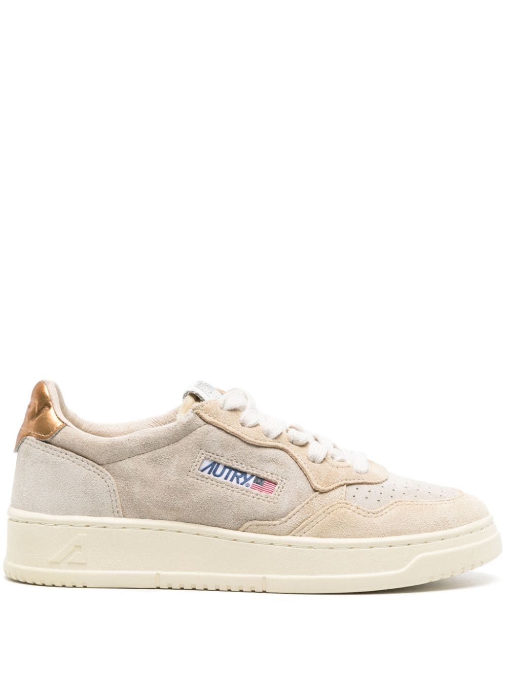 Autry Medalist low-top suede sneakers - Neutrals von Autry