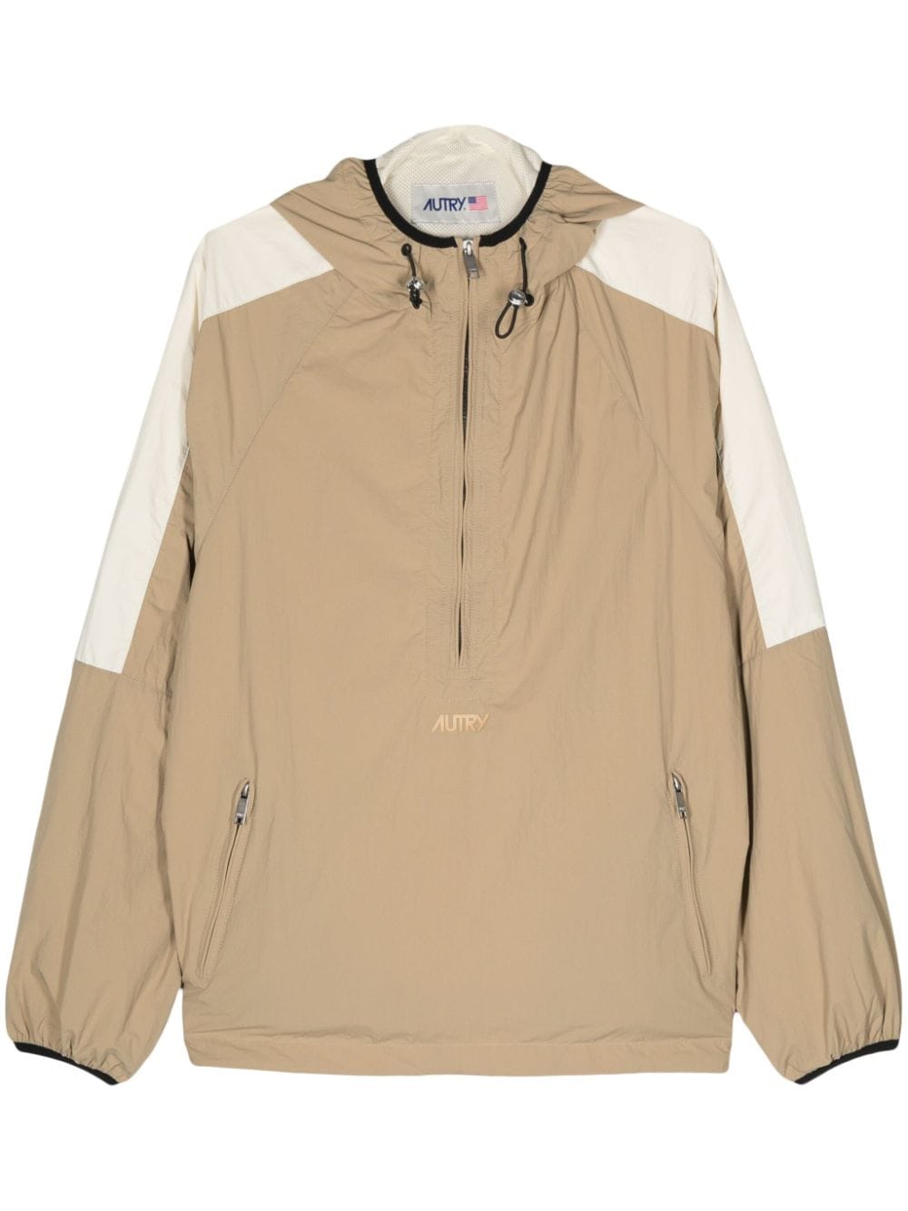 Autry colourblock hooded jacket - Neutrals von Autry