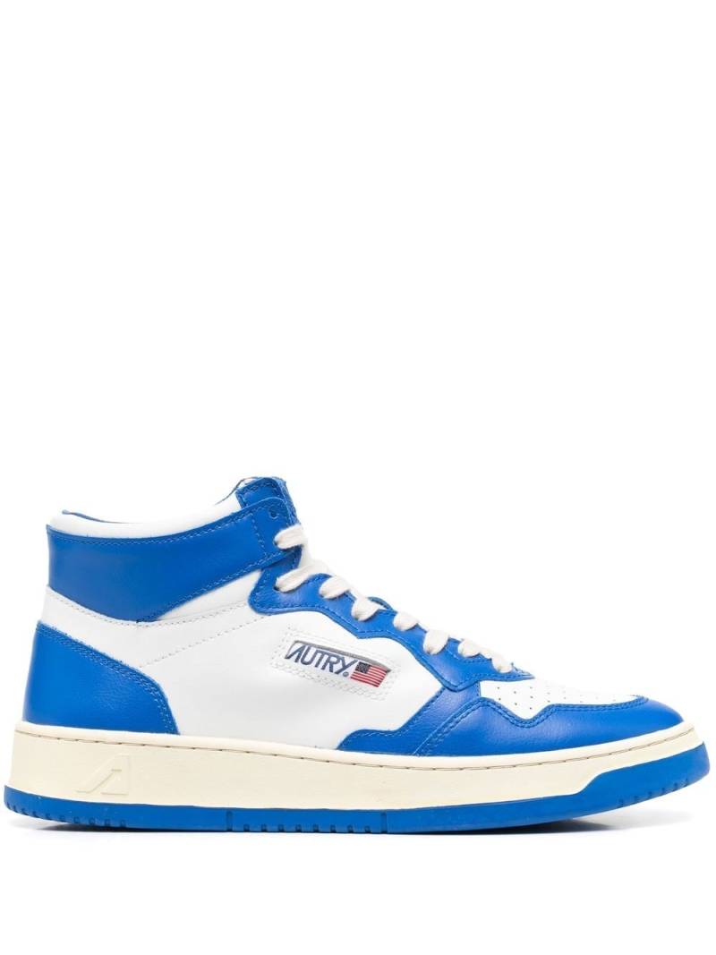 Autry contrast-panelled hi-top sneakers - Blue von Autry