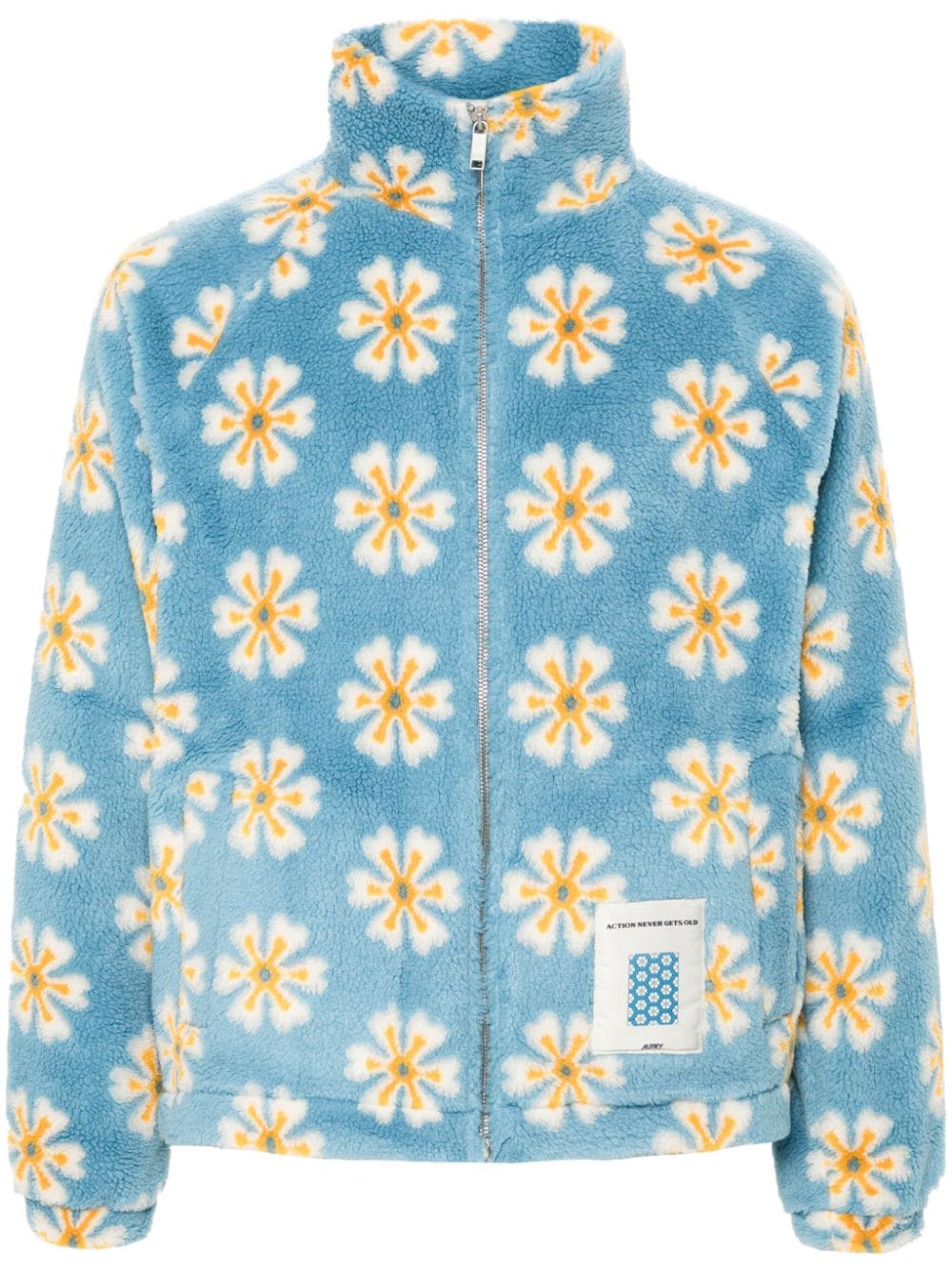 Autry floral-print bomber jacket - Blue von Autry