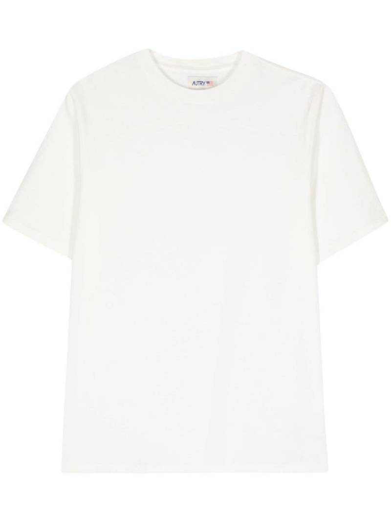 Autry logo-appliqué cotton T-shirt - White von Autry