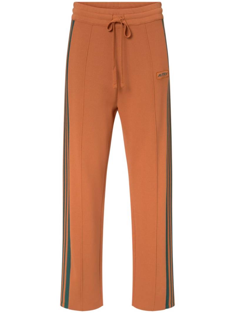 Autry logo-embroidered drawstring-waist track pants - Orange von Autry