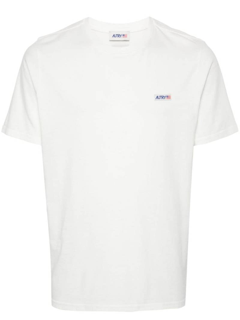 Autry logo-patch cotton T-shirt - White von Autry