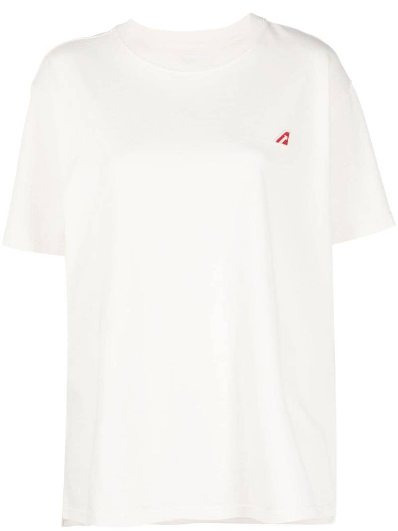 Autry logo-patch cotton T-shirt - White von Autry