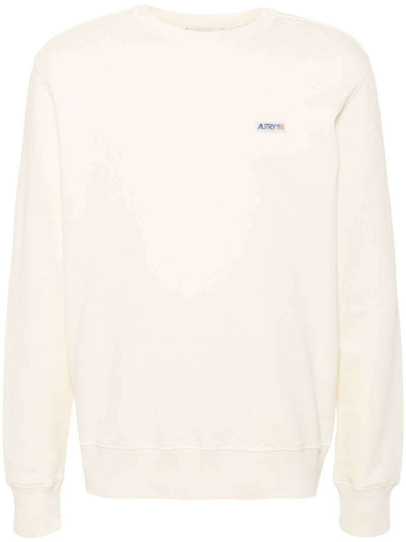 Autry logo-patch jersey sweatshirt - Neutrals von Autry