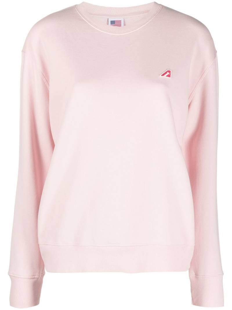 Autry logo-patch sweatshirt - Pink von Autry