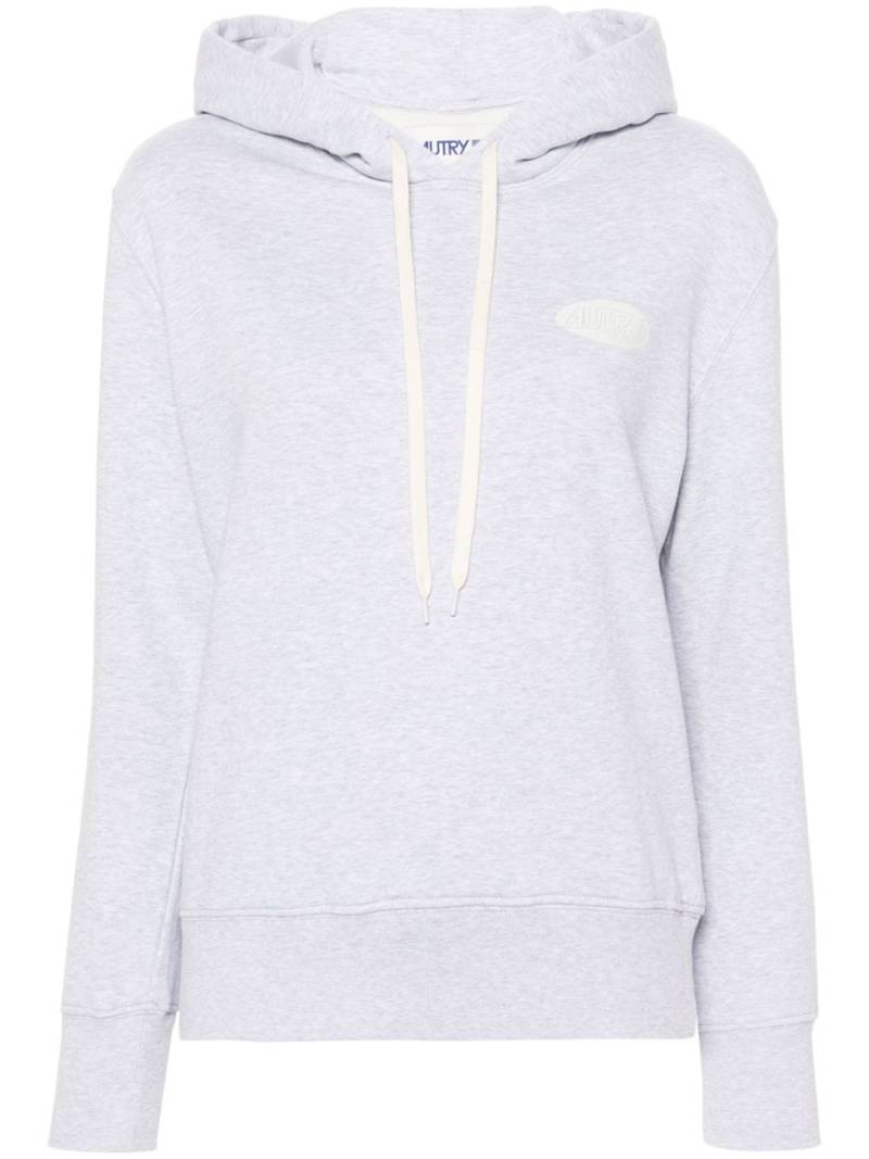 Autry logo-print cotton hoodie - Grey von Autry