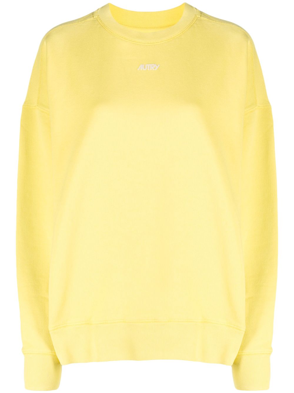 Autry logo-print cotton jumper - Yellow von Autry