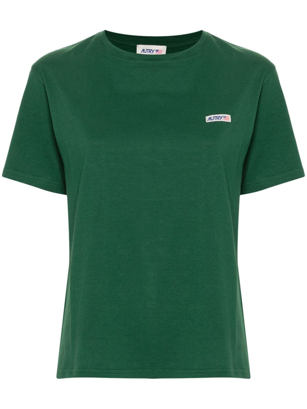 Autry logo-tag cotton T-shirt - Green von Autry