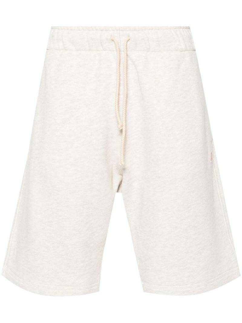 Autry mélange-effect cotton shorts - Grey von Autry