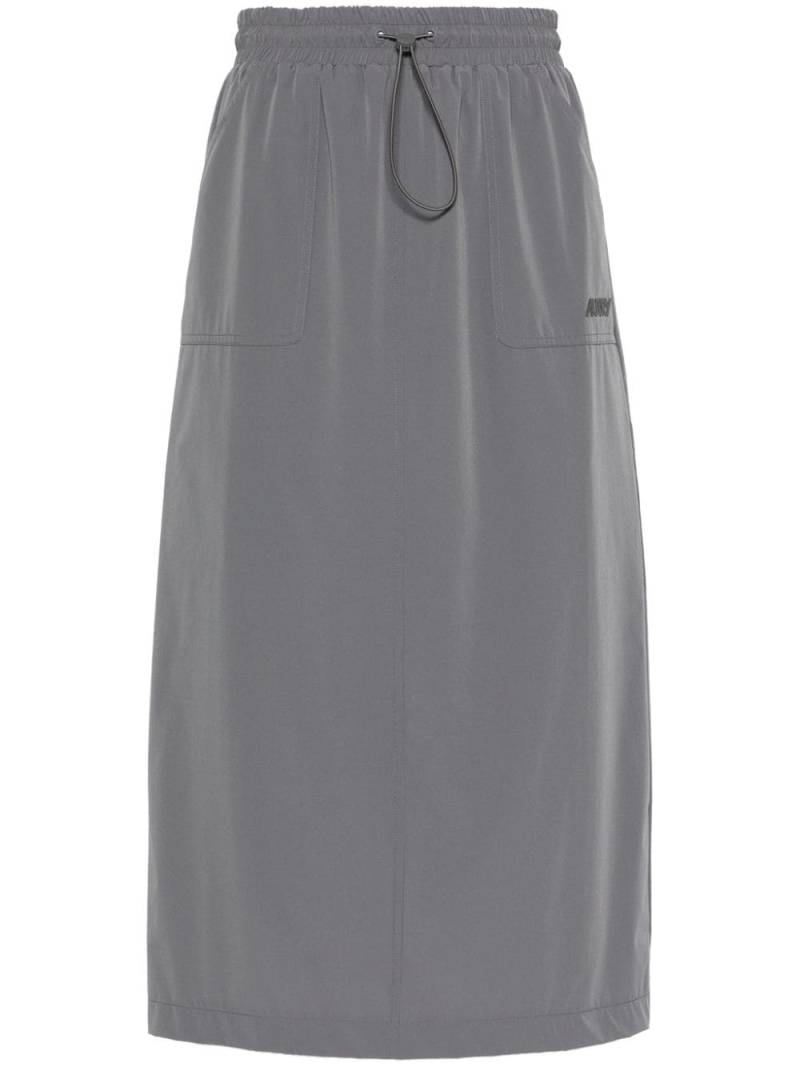 Autry rubberised-logo midi skirt - Grey von Autry