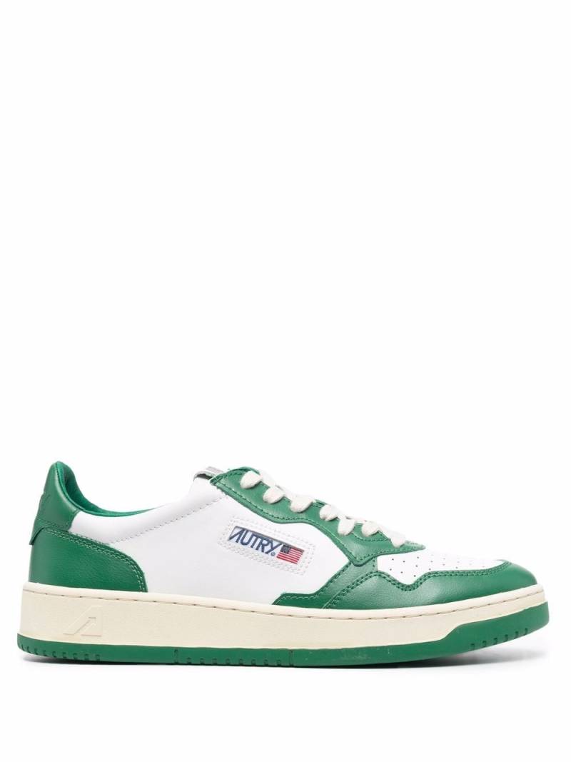 Autry two-tone lace-up sneakers - White von Autry