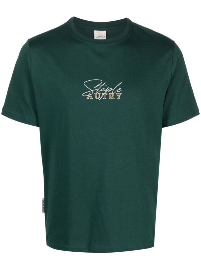 Autry x Jeff Staple logo-embroidered T-shirt - Green von Autry