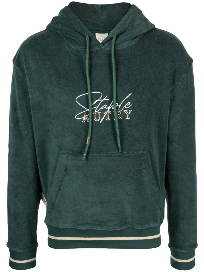 Autry x Jeff Staple logo-embroidered hoodie - Green von Autry