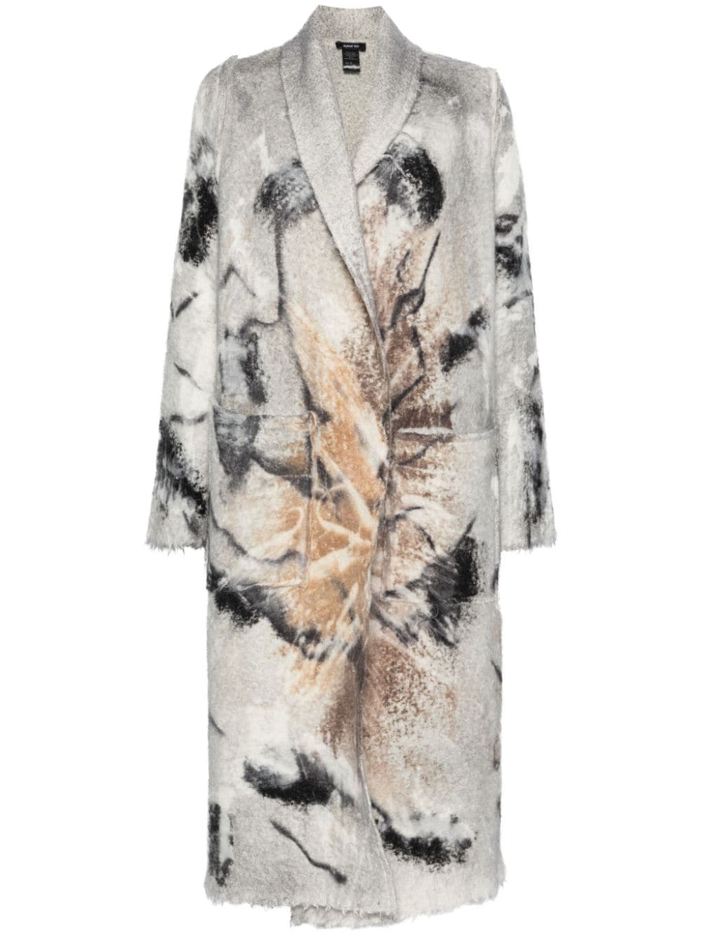 Avant Toi abstract-print coat - Grey von Avant Toi