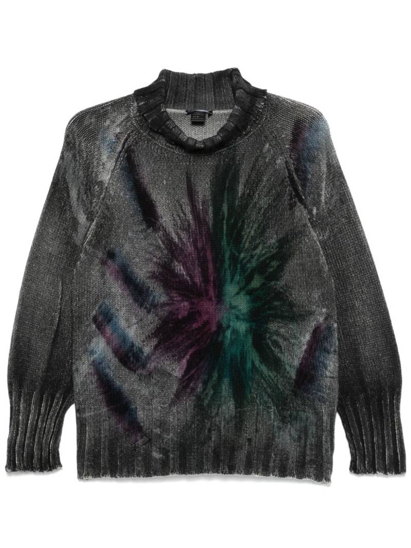 Avant Toi abstract-print sweater - Black von Avant Toi