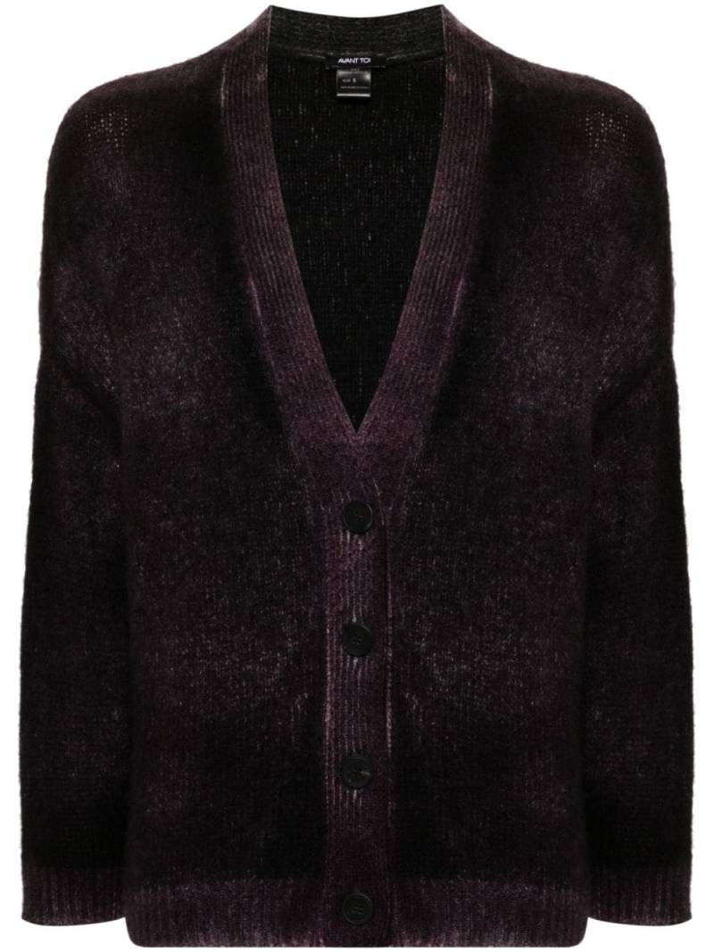 Avant Toi brushed knit cardigan - Black von Avant Toi