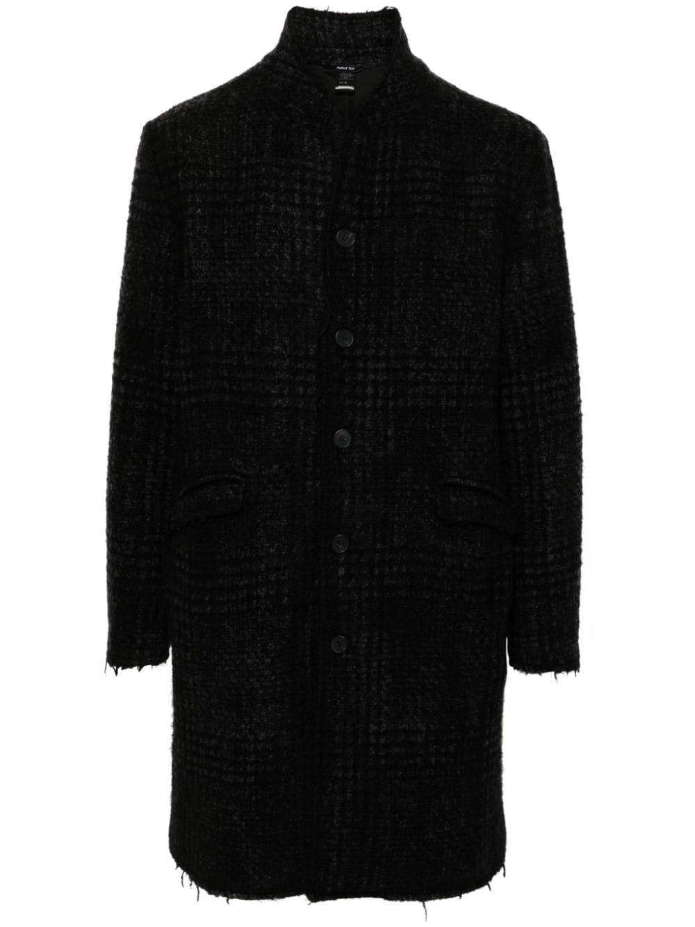 Avant Toi checked coat - Black von Avant Toi