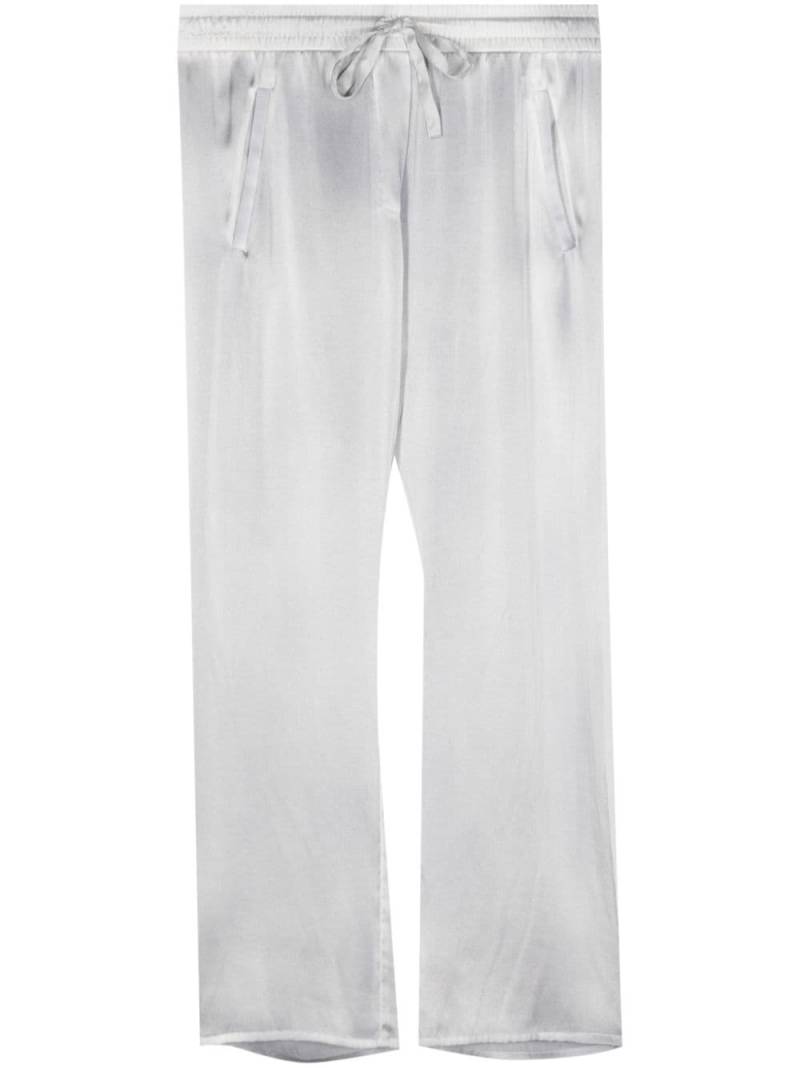 Avant Toi cropped silk trousers - Grey von Avant Toi