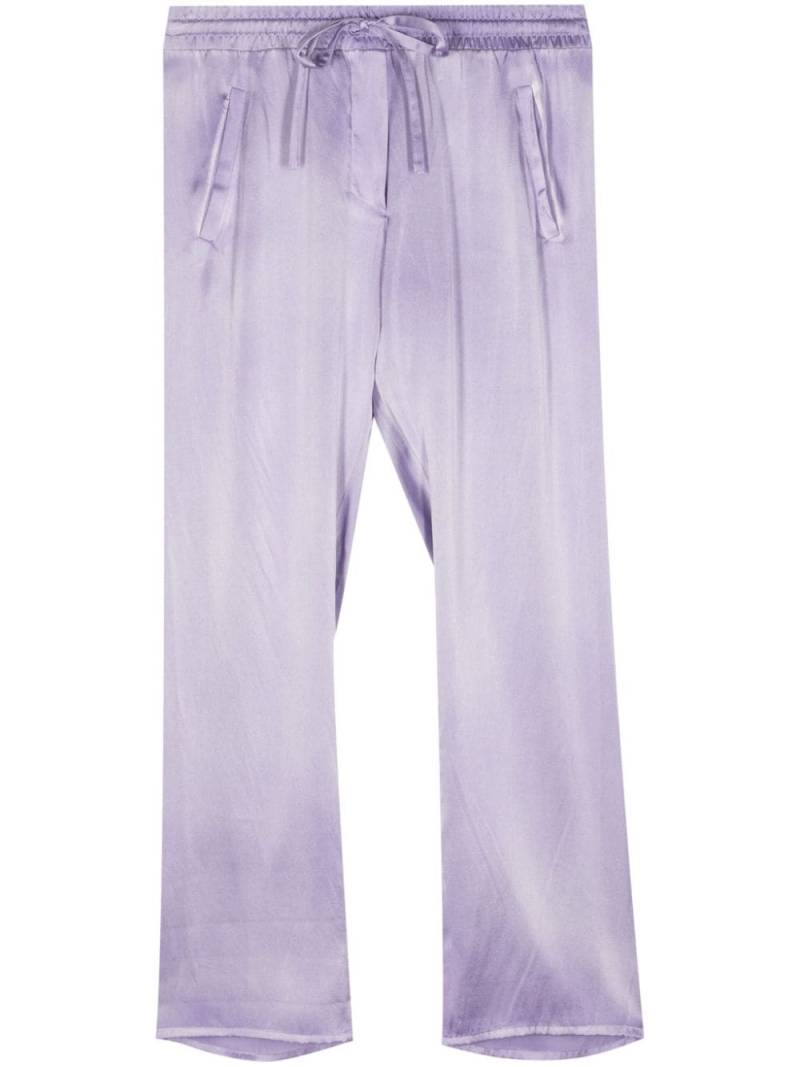 Avant Toi cropped silk trousers - Purple von Avant Toi