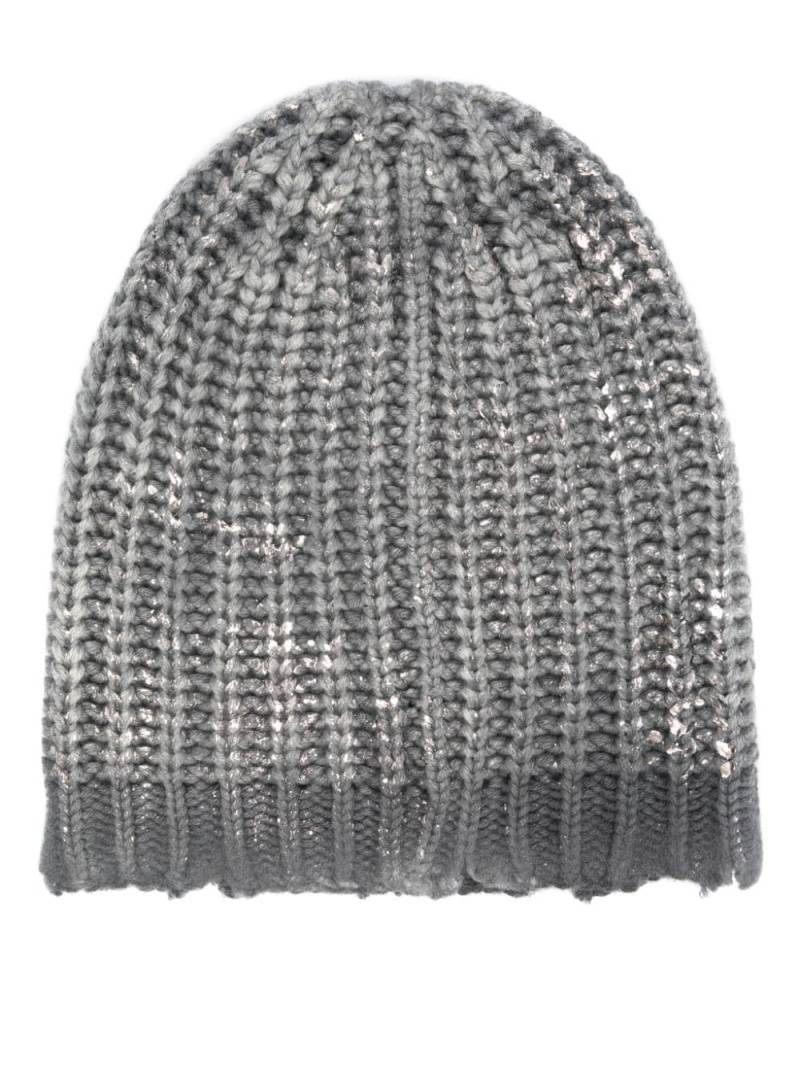 Avant Toi distressed beanie hat - Blue von Avant Toi