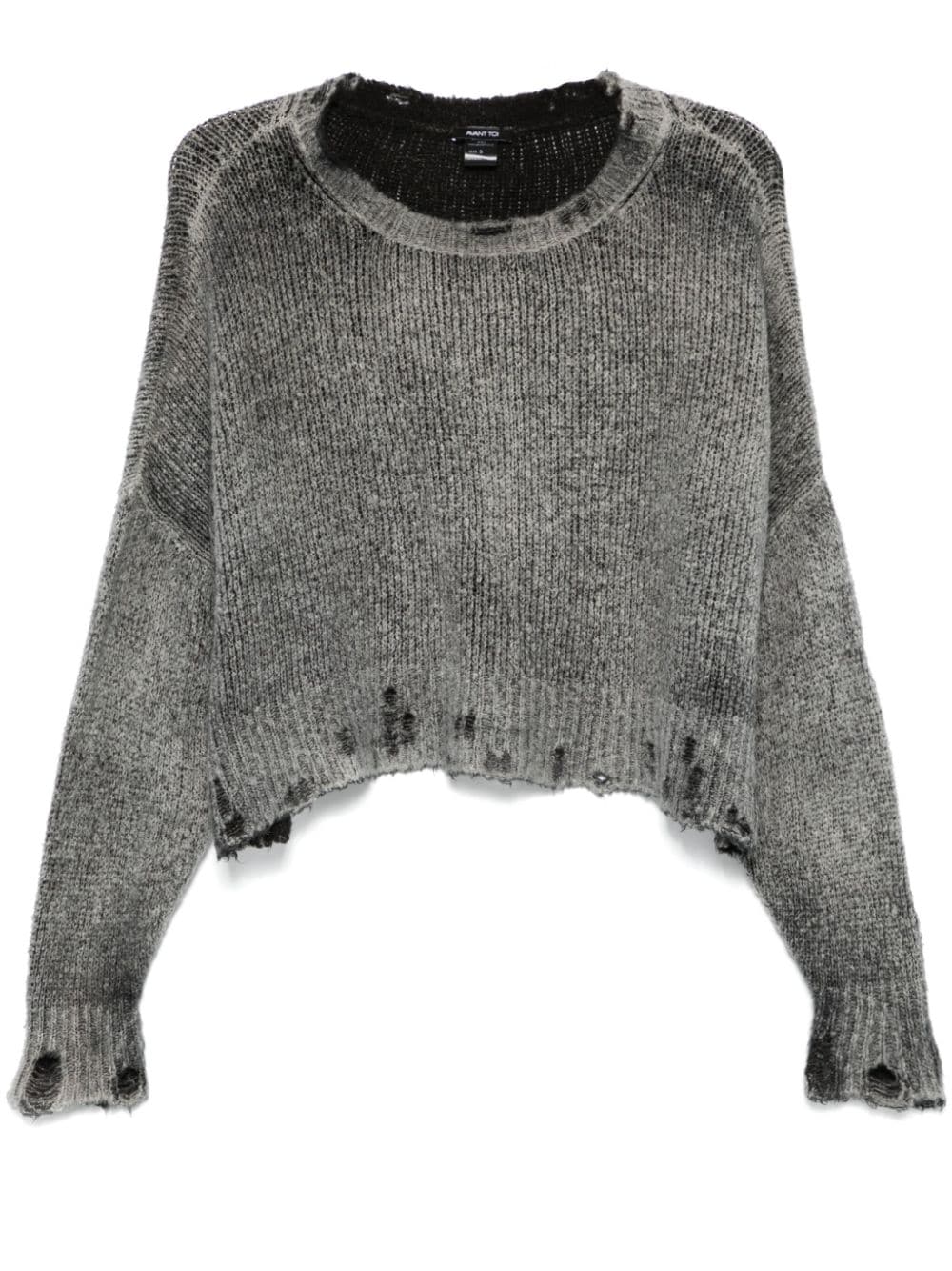 Avant Toi distressed sweater - Grey