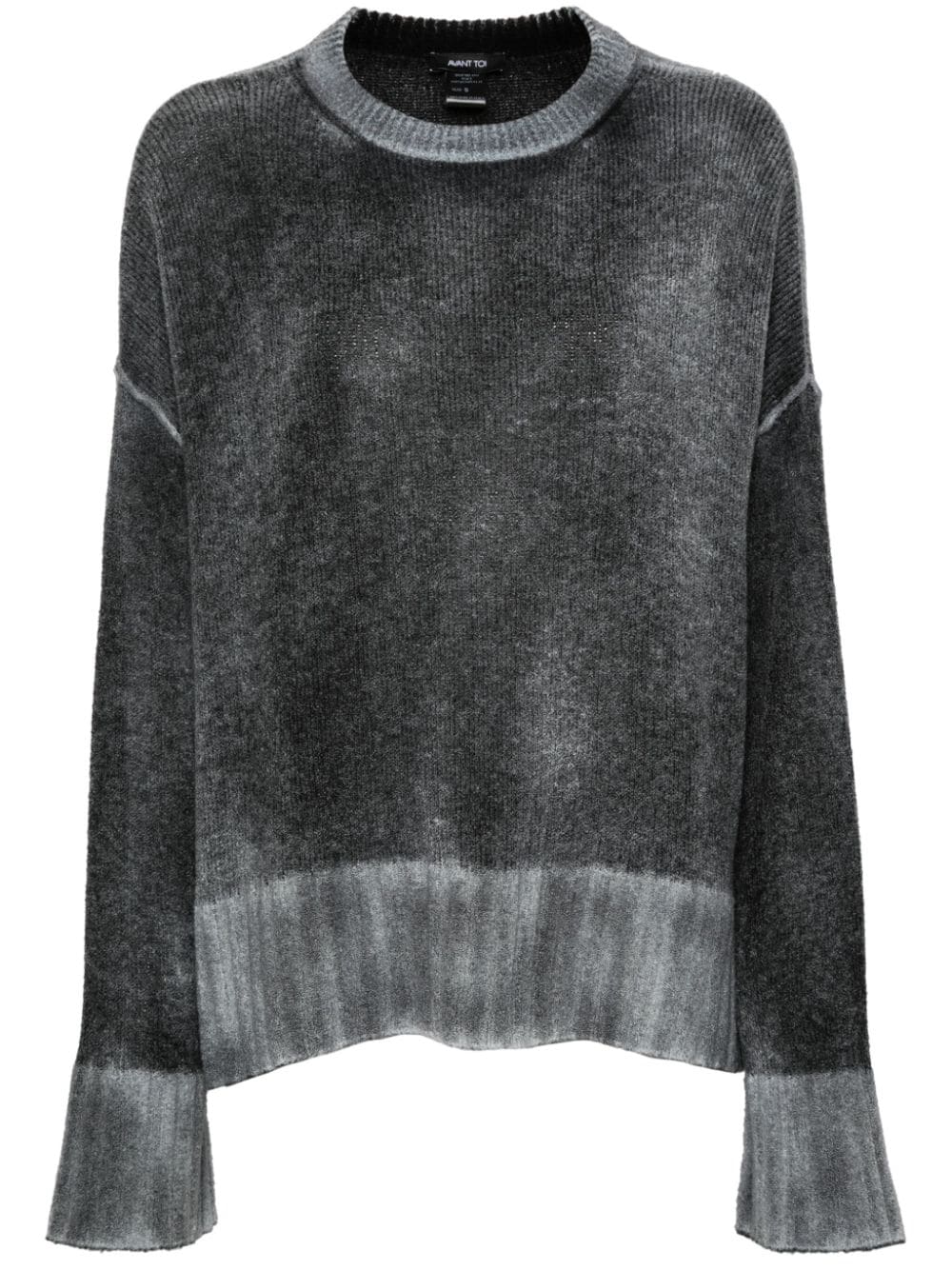 Avant Toi faded-effect sweater - Grey von Avant Toi