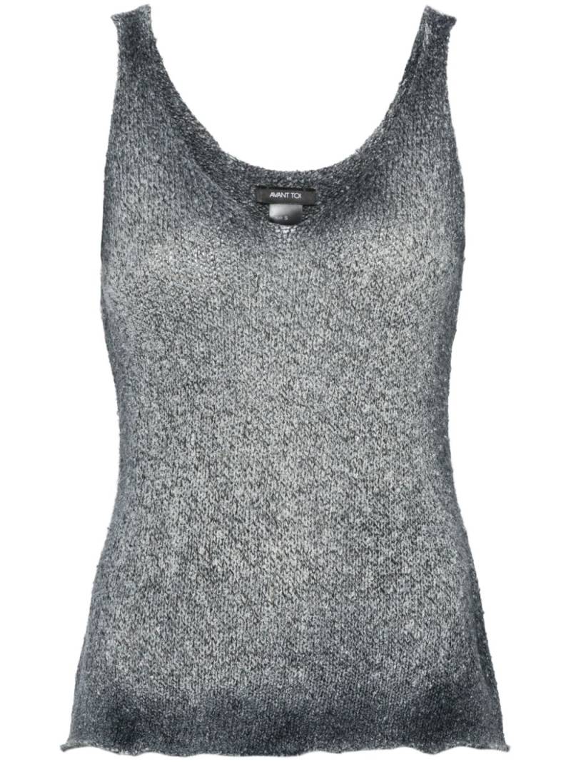 Avant Toi faded sleeveless top - Black von Avant Toi