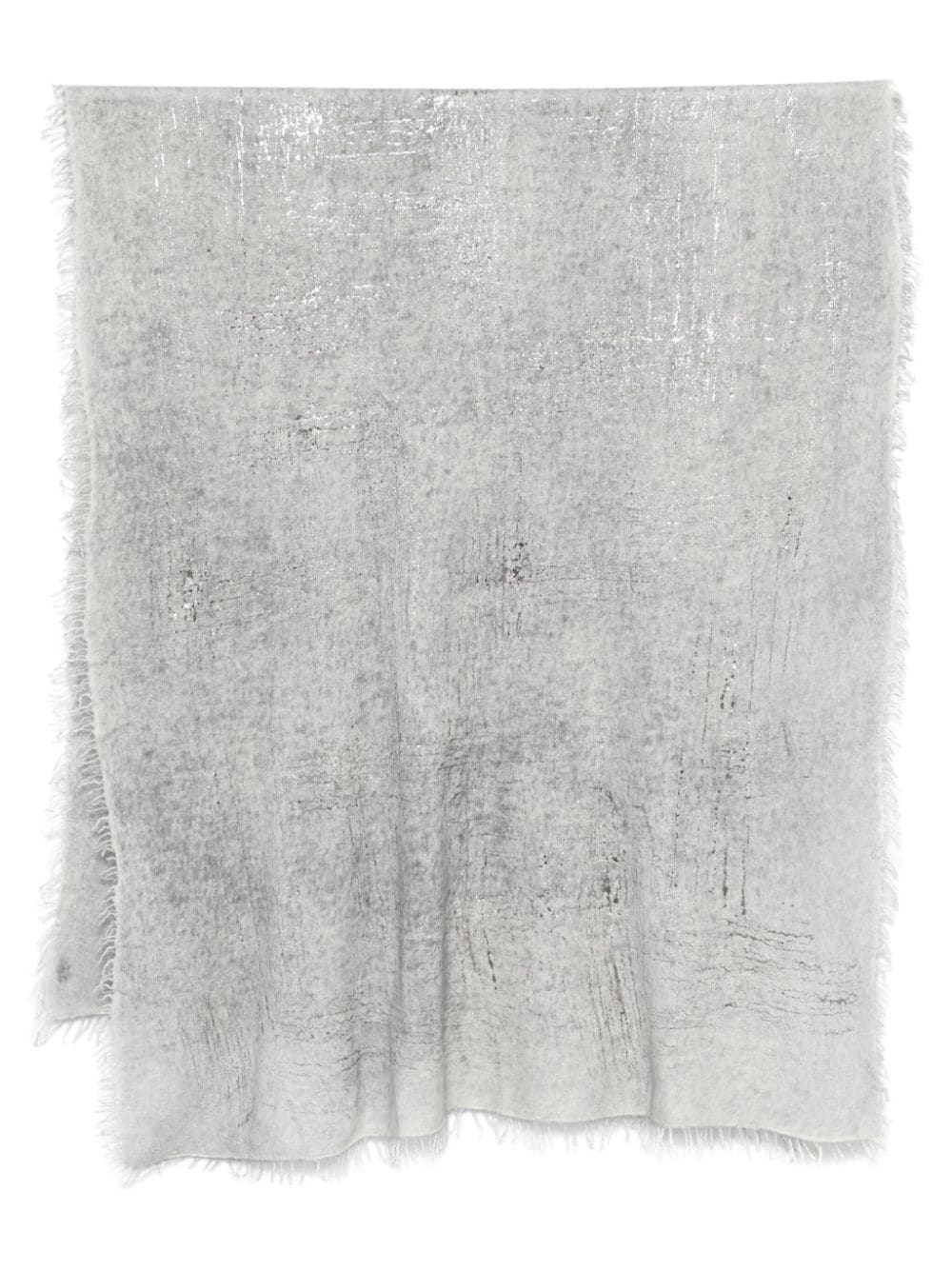 Avant Toi laminated-detailed scarf - Grey von Avant Toi