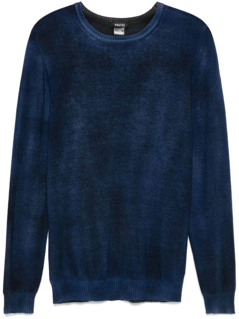 Avant Toi mélange-effect sweater - Blue von Avant Toi