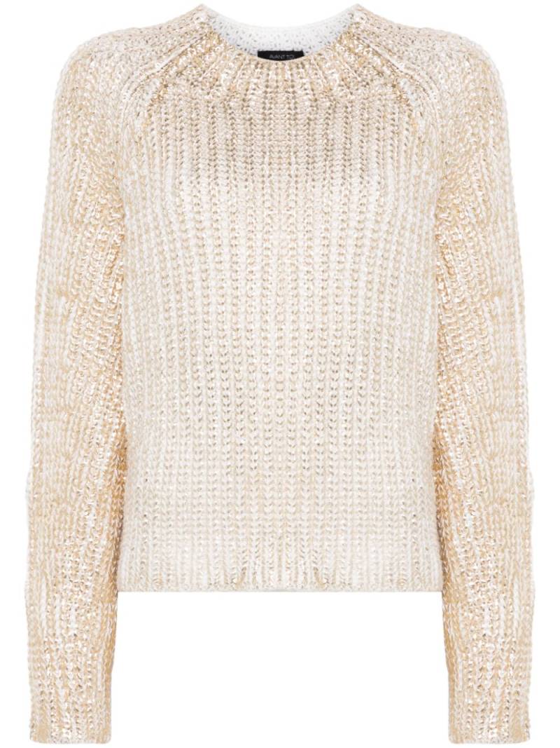 Avant Toi metallic sweater - Gold von Avant Toi