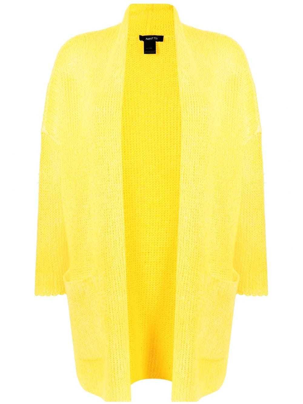 Avant Toi open front knit jacket - Yellow von Avant Toi