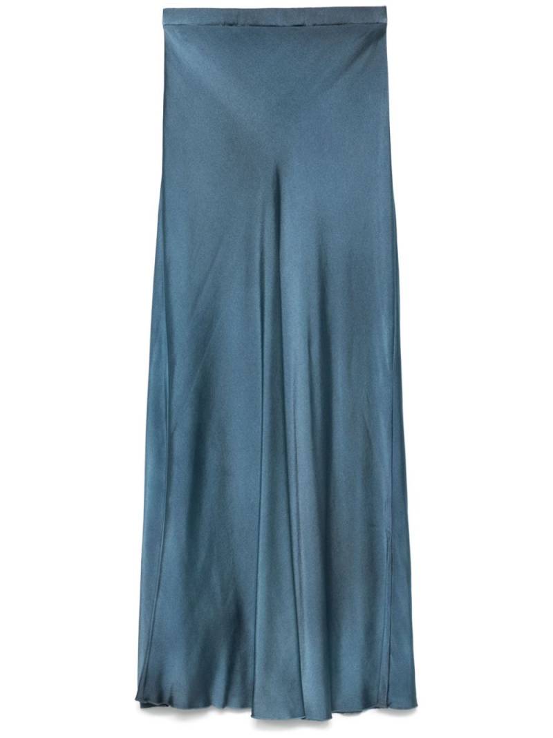 Avant Toi satin skirt - Blue von Avant Toi