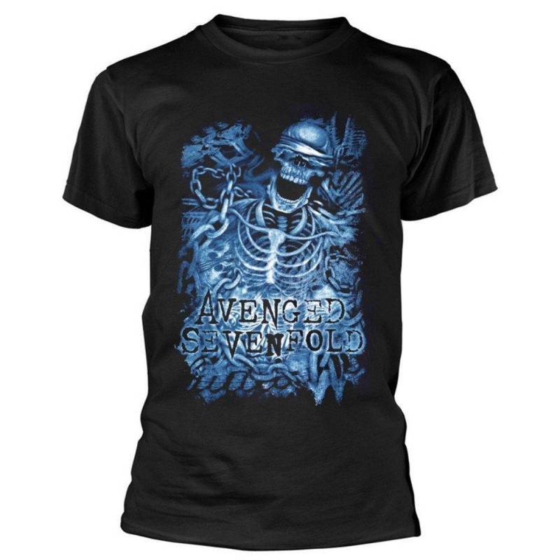 Chained Skeleton Tshirt Damen Schwarz L von Avenged Sevenfold