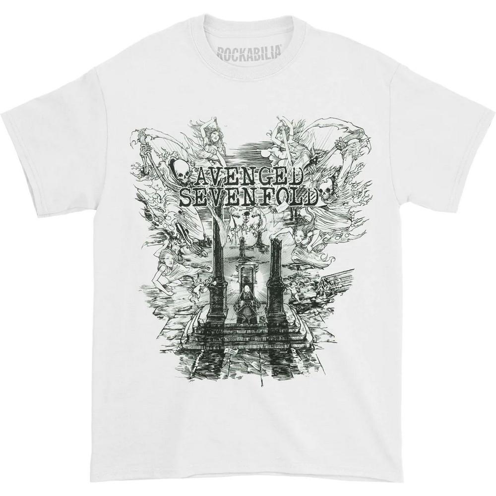 Avenged Sevenfold - Land of Cain TShirt, für Damen, Weiss, Größe XL von Avenged Sevenfold