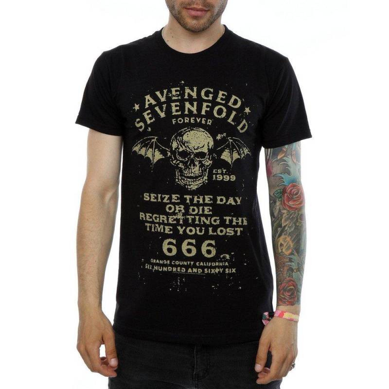 Avenged Sevenfold - Seize The Day TShirt, für Damen, Schwarz, Größe L von Avenged Sevenfold