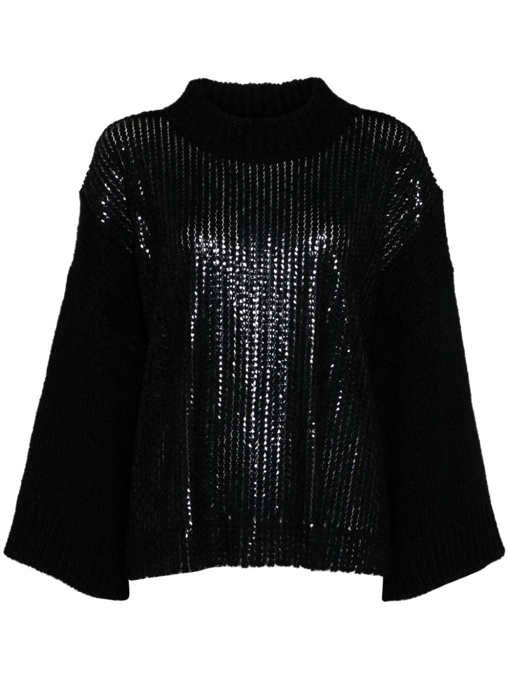 Aviù sequin-embellished sweater - Black von Aviù