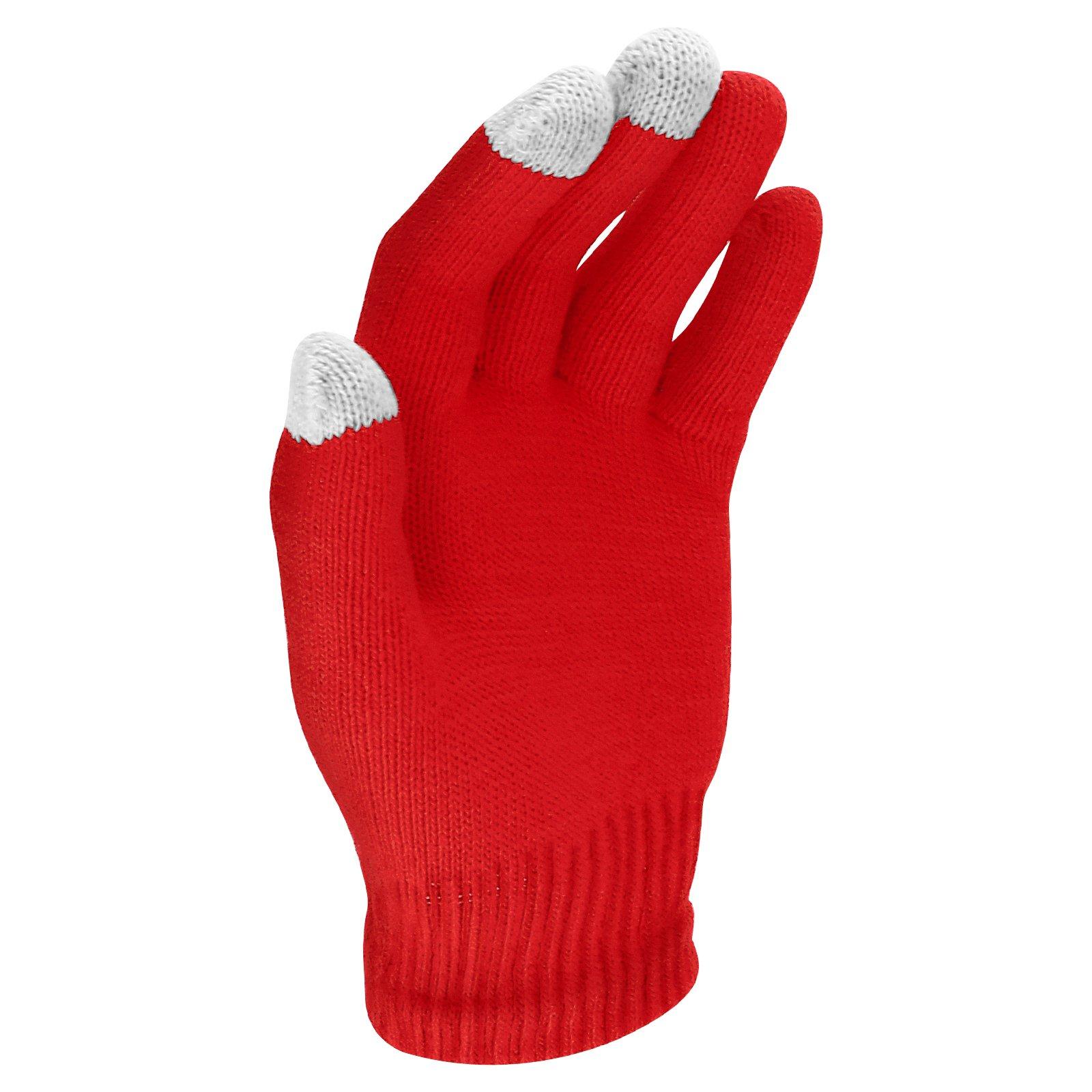 Universal Touchscreen Handschuhe Unisex Rot ONE SIZE von Avizar