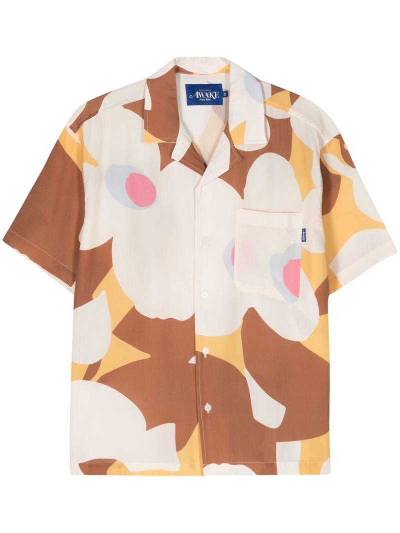 Awake NY floral-print short-sleeve shirt - Neutrals von Awake NY