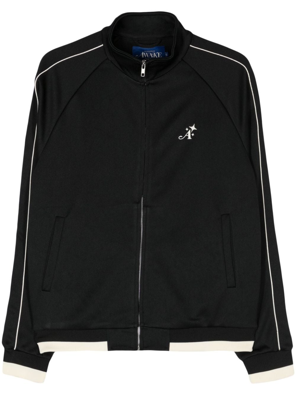 Awake NY piped-trim zip-up track jacket - Black von Awake NY