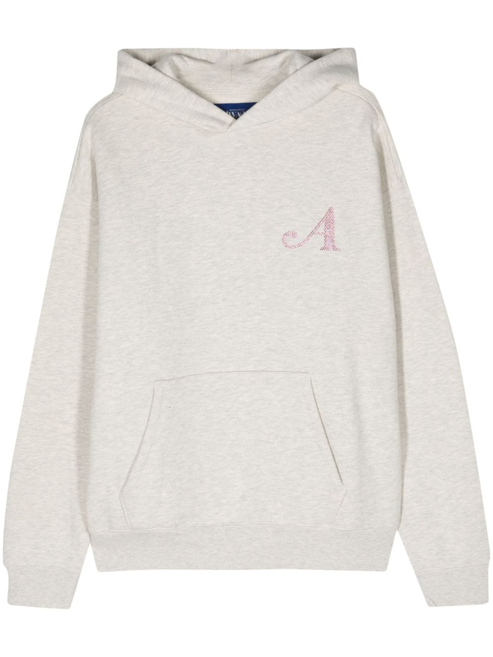 Awake NY rhinestone-embellished cotton hoodie - Grey von Awake NY