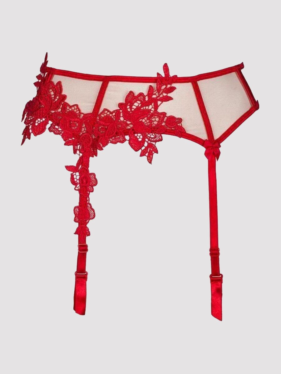 Axami Sevilla Strumpfhalter, Rot - Amorana von Axami