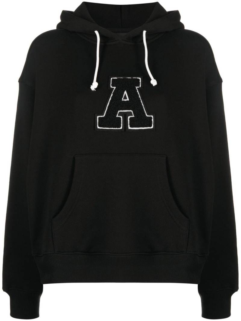 Axel Arigato College A appliquéd hoodie - Black von Axel Arigato