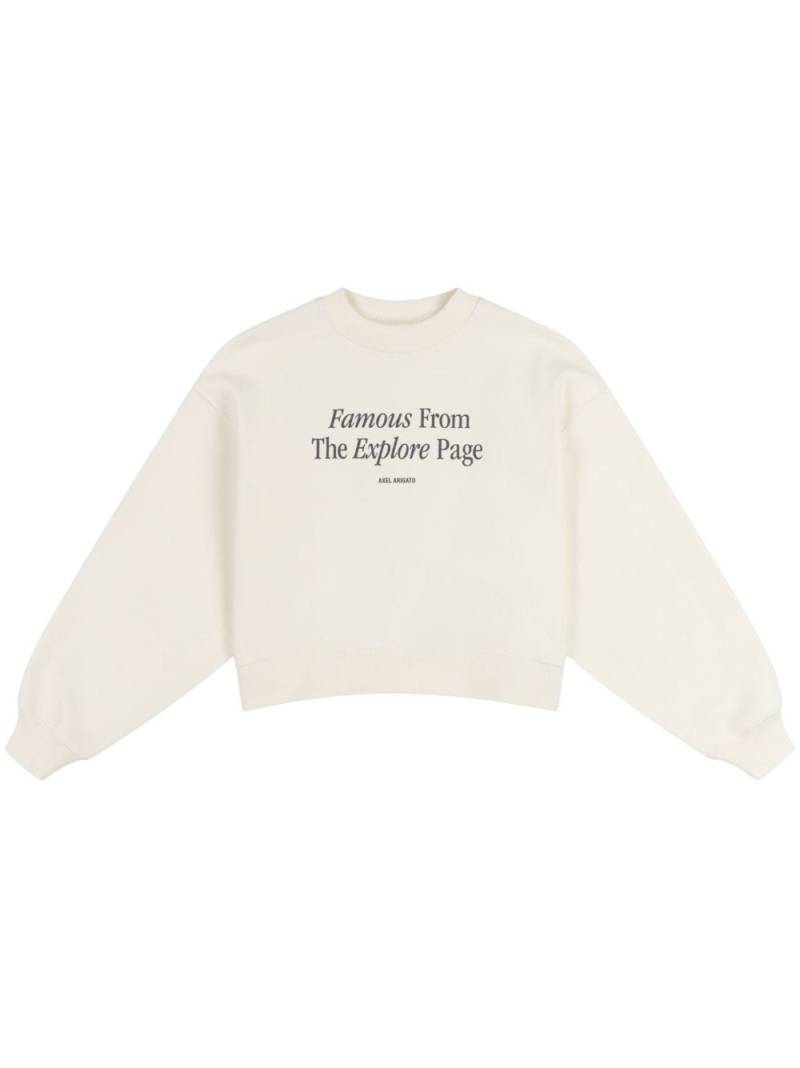 Axel Arigato Famous printed sweatshirt - Neutrals von Axel Arigato