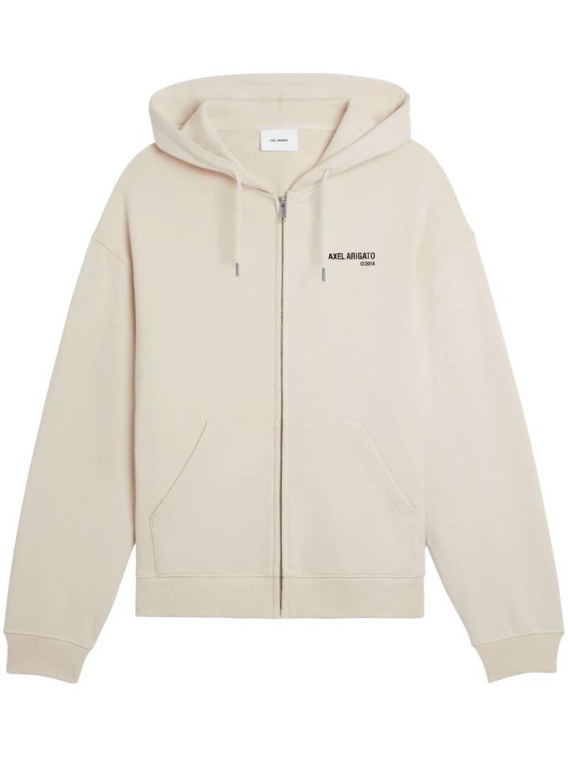 Axel Arigato Field logo-print cotton hoodie - Neutrals von Axel Arigato