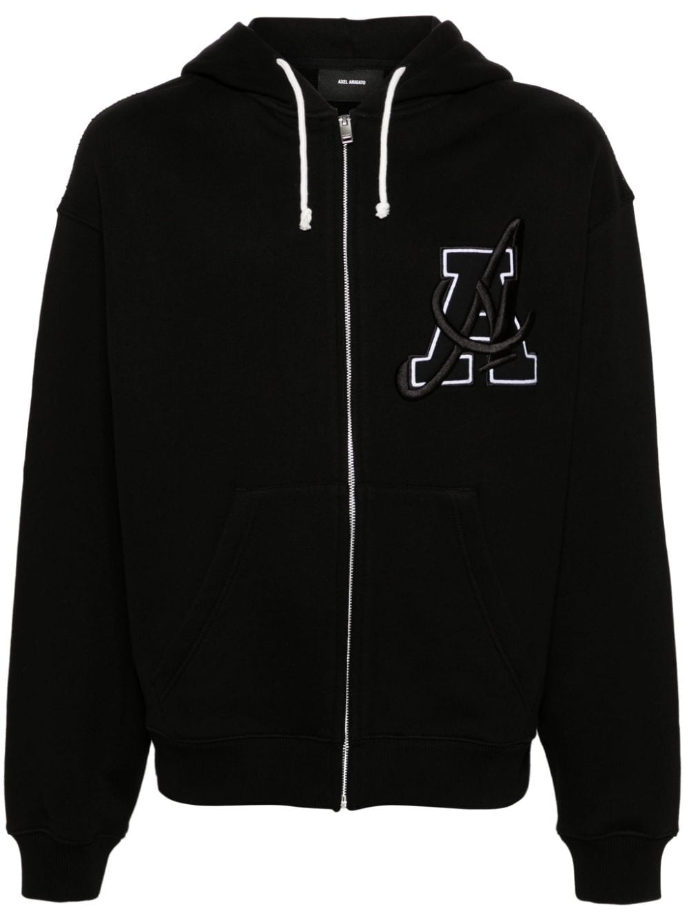 Axel Arigato Hart zip-up cotton hoodie - Black von Axel Arigato