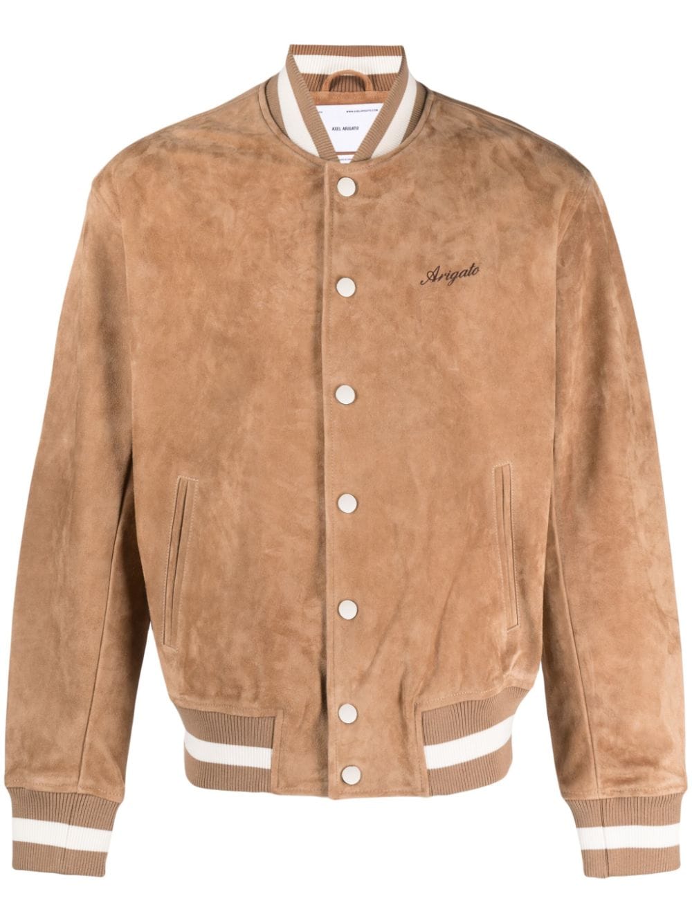 Axel Arigato Honor suede bomber jacket - Neutrals von Axel Arigato